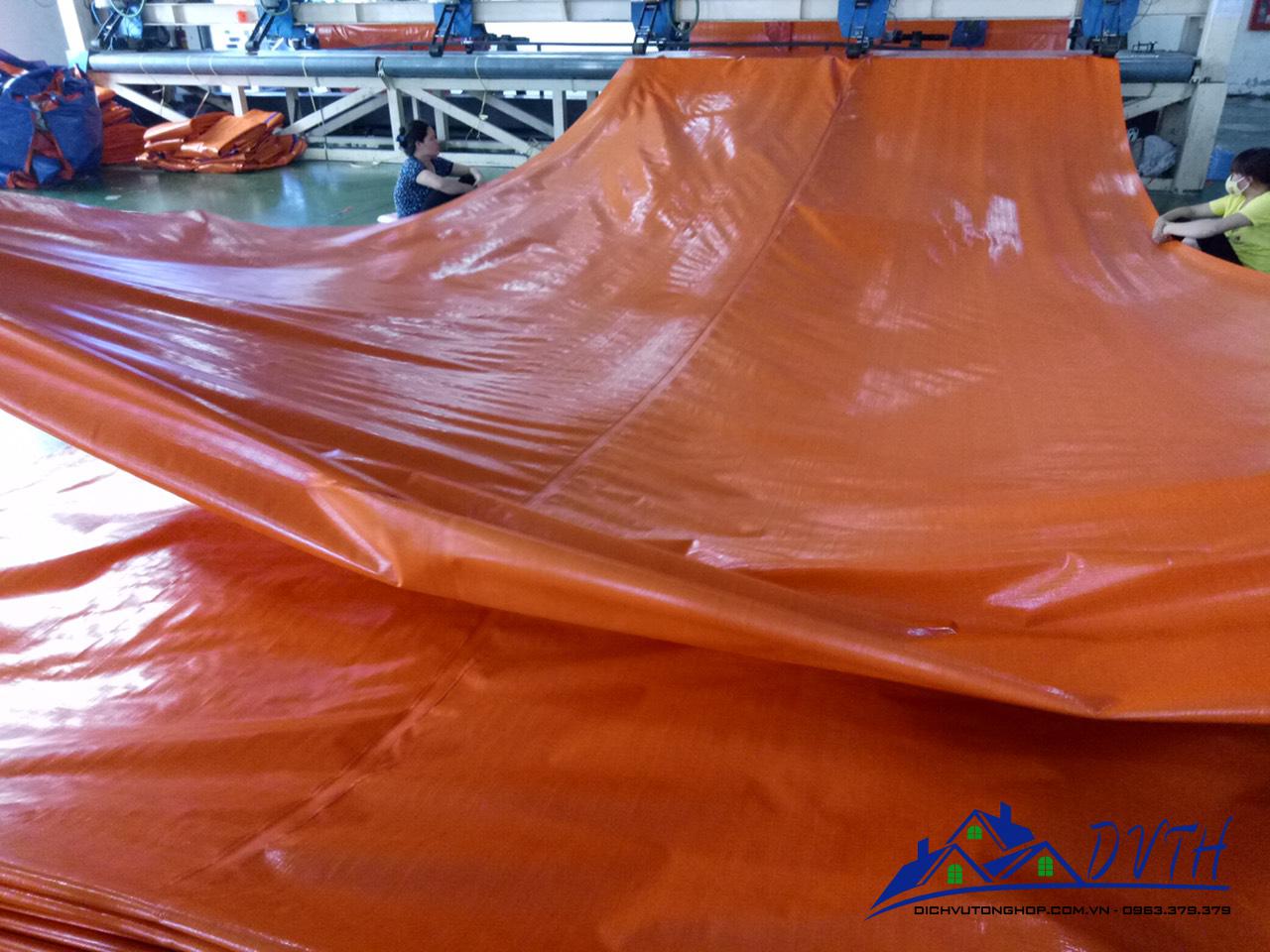 Bạt nhựa xanh cam tại Vĩnh Phúc